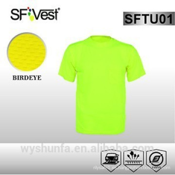 Nueva ropa de trabajo colores fluorescentes seguridad barata camiseta reflexiva